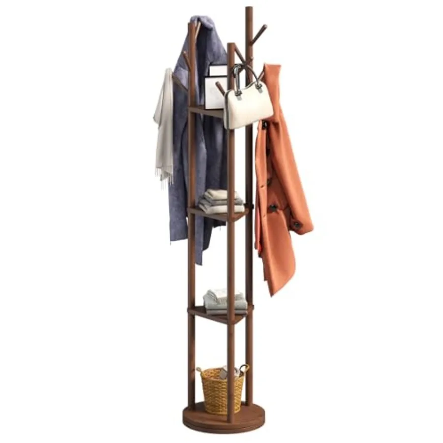 Rotating Coat Rack Freestanding Coat Rack with 3 Shelves and 9 Hooks Clothes Organizer Coat tree for Bedroom Entryway Livingroo
Rotating Coat Rack Freestanding Coat Rack with 3 Shelves and 9 Hooks Clothes Organizer Coat tree for Bedroom Entryway Livingroo