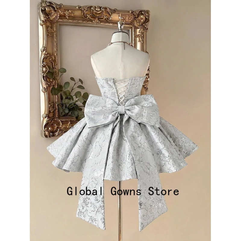 Elegant Romantic Fashion 3D Bow Homecoming Dress Lace Up Back Suitable For Graduation Bow Ceremony School Customized dress
Elegant Romantic Fashion 3D Bow Homecoming Dress Lace Up Back Suitable For Graduation Bow Ceremony School Customized dress