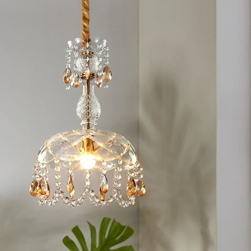 Modern Retro Pendant Light High End Crystal Chandelier Hanging Lamp For Bedroom Living Room Hallway Balcony And Home Decoration
Modern Retro Pendant Light High End Crystal Chandelier Hanging Lamp For Bedroom Living Room Hallway Balcony And Home Decoration