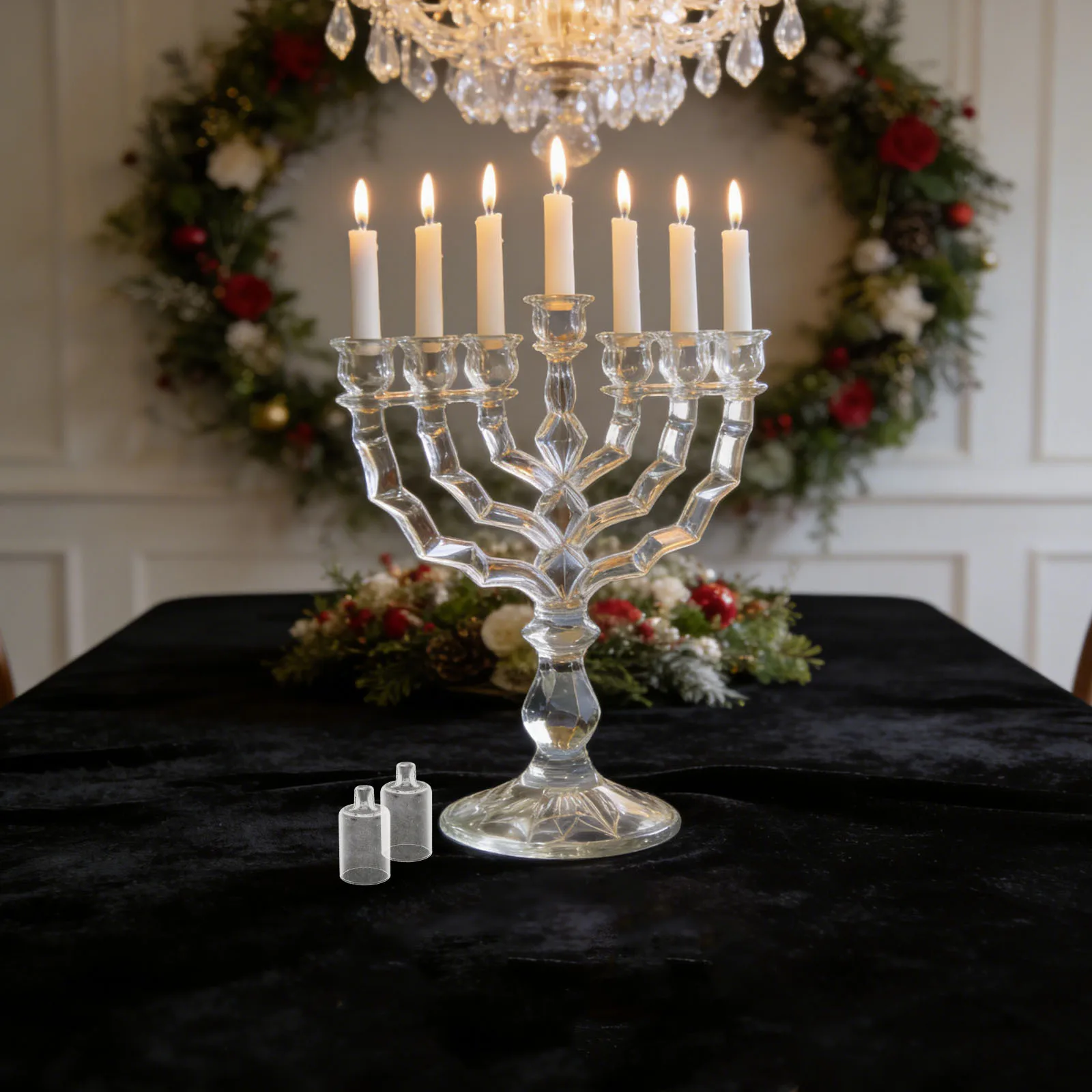 24Pcs Hanukkah Menorah Holders Clear Glass Oil Lamp for Tabletop Decor Refillable Mini Sticks Indoor Ceremony Wedding
24Pcs Hanukkah Menorah Holders Clear Glass Oil Lamp for Tabletop Decor Refillable Mini Sticks Indoor Ceremony Wedding