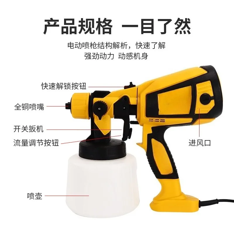 Electric Spray Gun High Pressure Spray Gun Portable Latex Paint Formaldehyde Spray Gun Manufacturers
Electric Spray Gun High Pressure Spray Gun Portable Latex Paint Formaldehyde Spray Gun Manufacturers