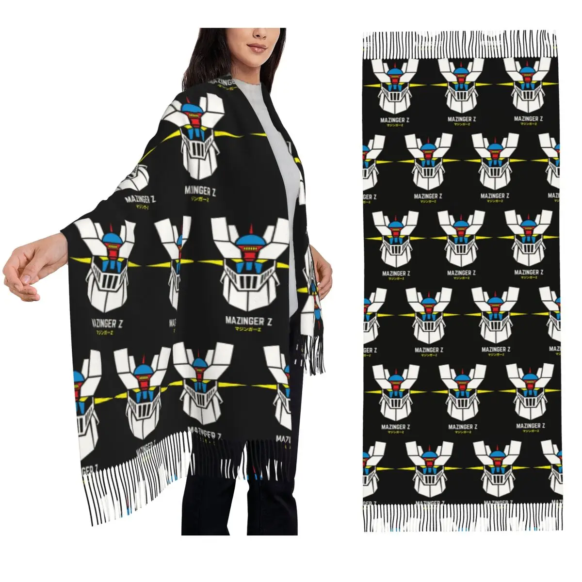 Mazinger Z Goldorak Actarus Grendizer Маска Шарф Шарфы с кисточками для женщин Мягкие теплые шали и накидки Длинная осенне-зимняя шаль
Mazinger Z Goldorak Actarus Grendizer Маска Шарф Шарфы с кисточками для женщин Мягкие теплые шали и накидки Длинная осенне-зимняя шаль