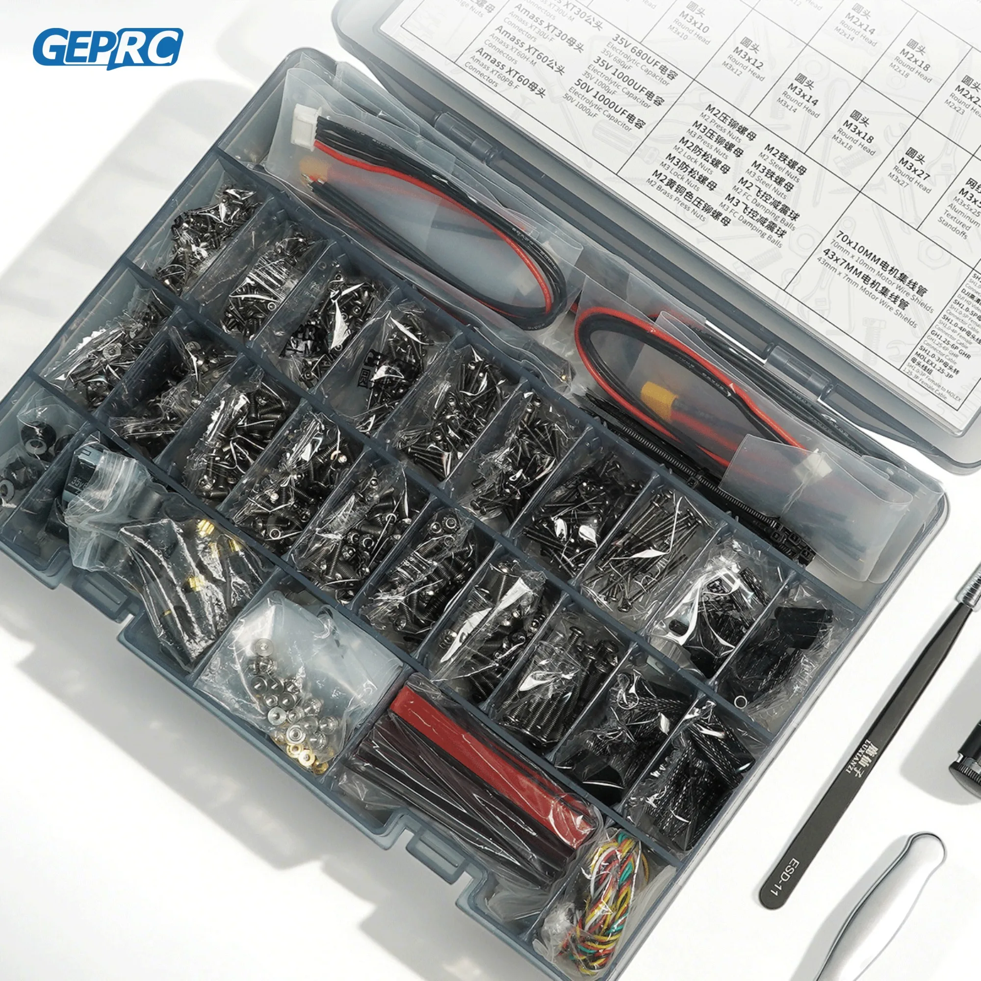 GEPRC FPV Hardware Pack Organizer Box RC Quadcopter Drone Frame Repair Accessories Parts
GEPRC FPV Hardware Pack Organizer Box RC Quadcopter Drone Frame Repair Accessories Parts