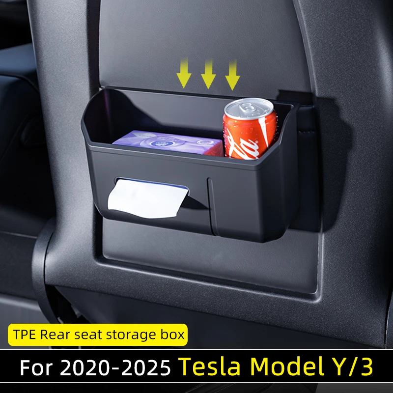Multi function TPE Car Seat Back Storage Box For 2020-2025 Tesla model 3/Y Juniper Highland Accessories Cup Holder Garbage bin
Multi function TPE Car Seat Back Storage Box For 2020-2025 Tesla model 3/Y Juniper Highland Accessories Cup Holder Garbage bin