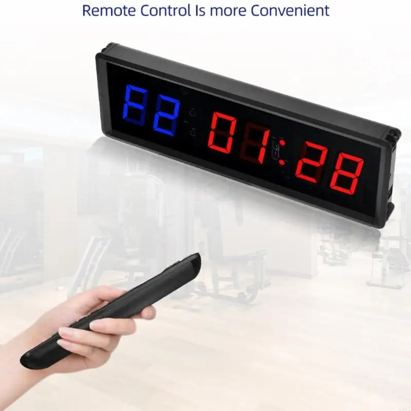 Gym Timer Clock Remote Control Fitness Interval Timer, LED Digital Gym Wall Clock, Count Down/Up Stopwatch Workout Timer
Gym Timer Clock Remote Control Fitness Interval Timer, LED Digital Gym Wall Clock, Count Down/Up Stopwatch Workout Timer
