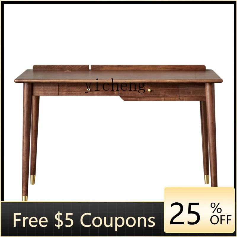 ZZZk Black Walnut Solid Wood Desk Simple Writing Desk Study Computer Desk
ZZZk Black Walnut Solid Wood Desk Simple Writing Desk Study Computer Desk
