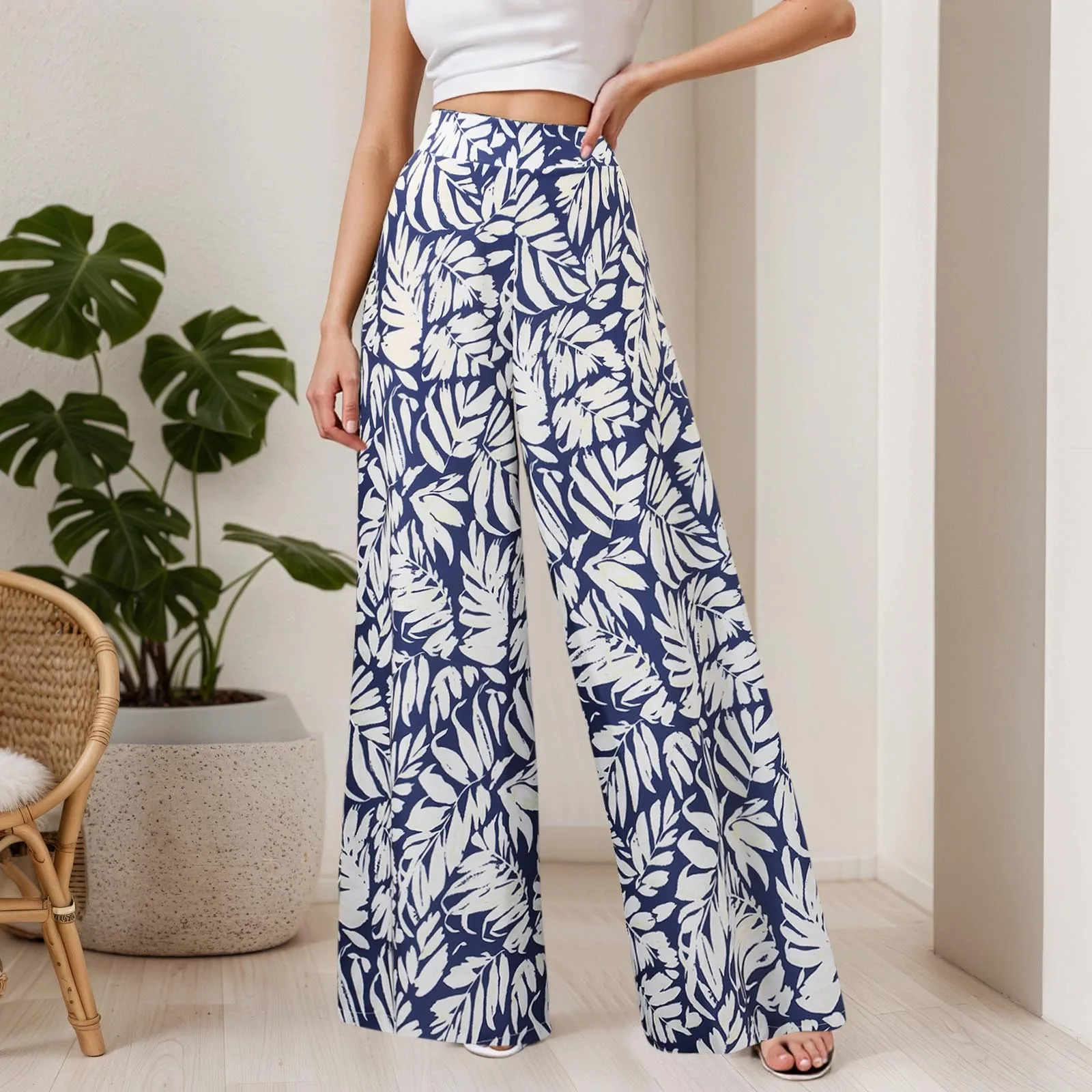 Women High Waist Boho Trousers Casual Trendy Floral Print Wide Leg Long Pants Korean Style Printed Loose Casual Pants Women
Women High Waist Boho Trousers Casual Trendy Floral Print Wide Leg Long Pants Korean Style Printed Loose Casual Pants Women