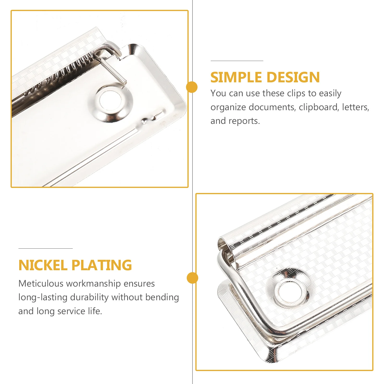 15Pcs Office Paper Clips Heavy Duty Metal Clamps for Files Documents Boards Calendar Markers Study School Stationery
15Pcs Office Paper Clips Heavy Duty Metal Clamps for Files Documents Boards Calendar Markers Study School Stationery