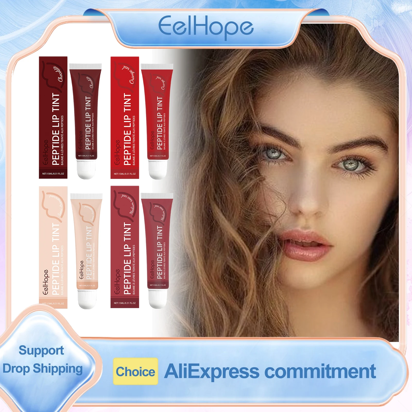Eelhope Peptide Lip Tint Rose Red Glossy Lip Gloss Jelly Lip Balm Glow Lip Moisturiser Long Lasting Lip Tint Waterproof Lipstick
Eelhope Peptide Lip Tint Rose Red Glossy Lip Gloss Jelly Lip Balm Glow Lip Moisturiser Long Lasting Lip Tint Waterproof Lipstick
