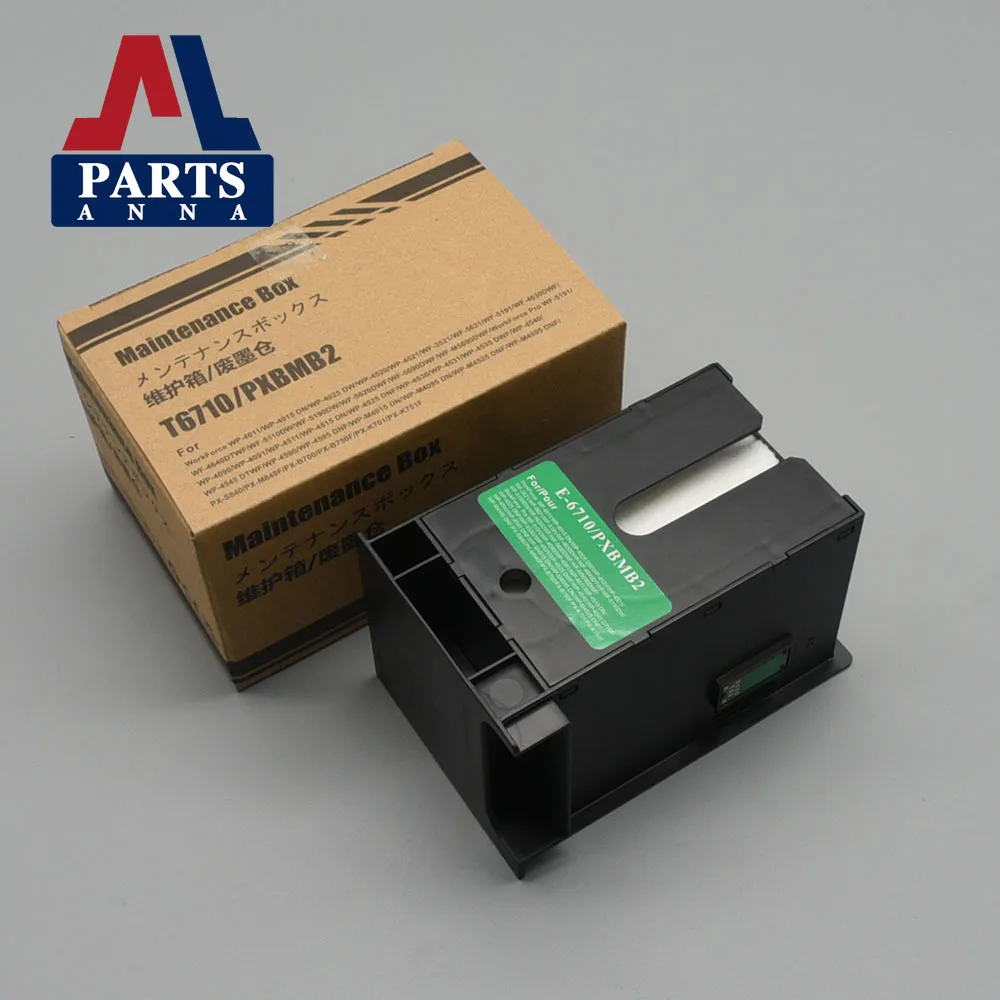 5 шт. T6710 Коробка для обслуживания Epson WF 5110 5190 5620 5690 4630 4640 3520 3530 3540 3640 WP 4010 4020 4530 4533 4540 4590 M5190
5 шт. T6710 Коробка для обслуживания Epson WF 5110 5190 5620 5690 4630 4640 3520 3530 3540 3640 WP 4010 4020 4530 4533 4540 4590 M5190