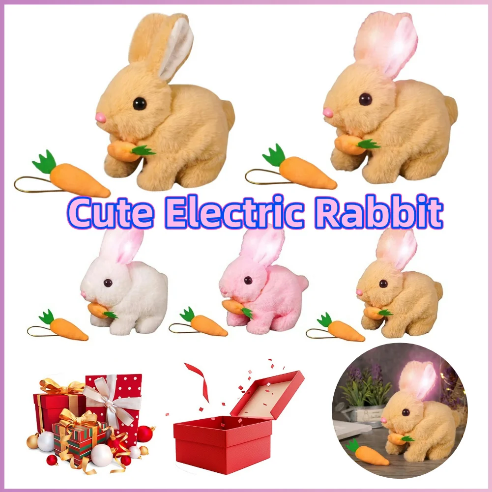 Cute Electric Rabbit Interactive Plush Toys Cartoon Small Solid Color Plush Electric Rabbit Can Walk And Nod Animal Doll Toy
Cute Electric Rabbit Interactive Plush Toys Cartoon Small Solid Color Plush Electric Rabbit Can Walk And Nod Animal Doll Toy