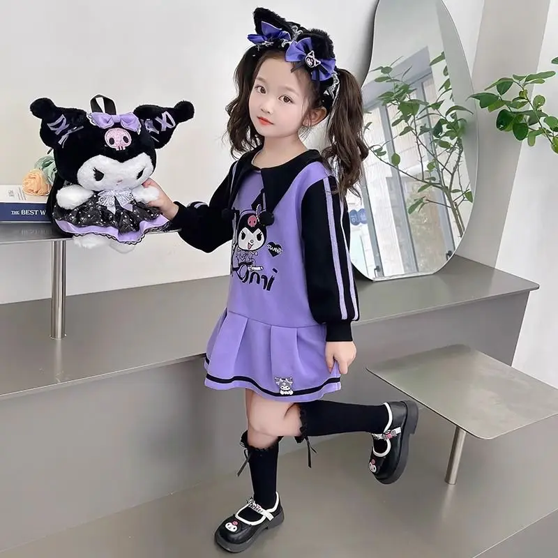 Kawaii Kuromi Sanrio Student Cute Cartoon Princess Dress Children Comfortable Hoodie Long Sleeved Skirt Birthday Gift for Girls
Kawaii Kuromi Sanrio Student Cute Cartoon Princess Dress Children Comfortable Hoodie Long Sleeved Skirt Birthday Gift for Girls
