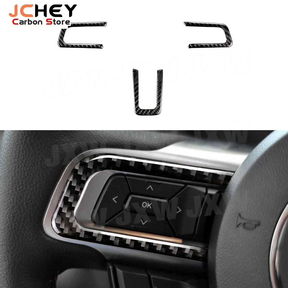 JCHEY Carbon Fiber Car Steering Wheel Key Button Frame Trim Mouldings Cover Stickers For Ford Mustang 2015 -2019
JCHEY Carbon Fiber Car Steering Wheel Key Button Frame Trim Mouldings Cover Stickers For Ford Mustang 2015 -2019