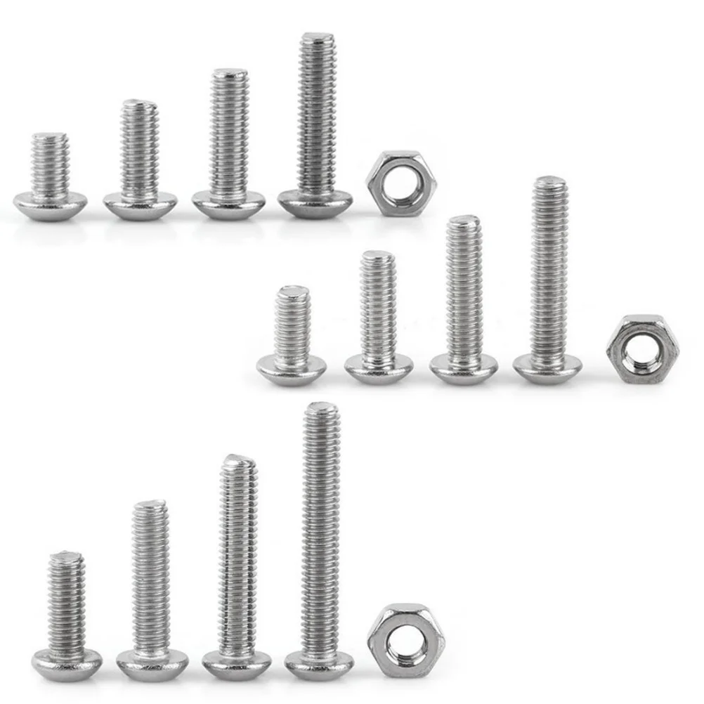 500Pcs Stainless Steel M5 Allen Screw Nut Assortment Kit Silver Durable Easy Installation Various Sizes Set Screw 
500Pcs Stainless Steel M5 Allen Screw Nut Assortment Kit Silver Durable Easy Installation Various Sizes Set Screw