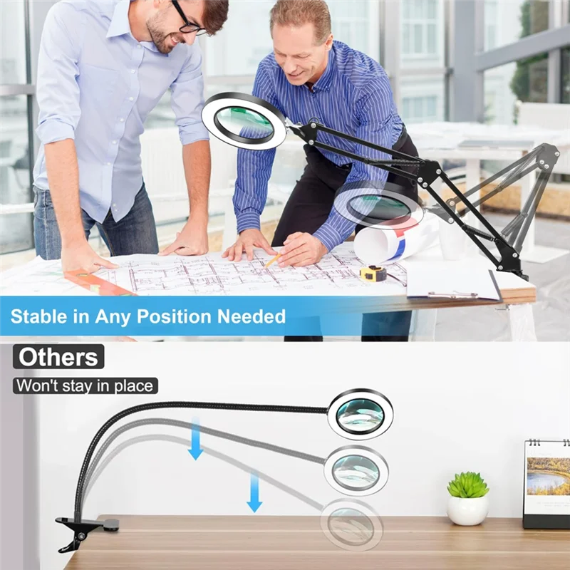 BYBS-10X Magnifier Desk Lamp, 2-In-1 LED Magnifying Glass With Light , Hands-Free Lighted Magnifier With 3 Color Modes
BYBS-10X Magnifier Desk Lamp, 2-In-1 LED Magnifying Glass With Light , Hands-Free Lighted Magnifier With 3 Color Modes