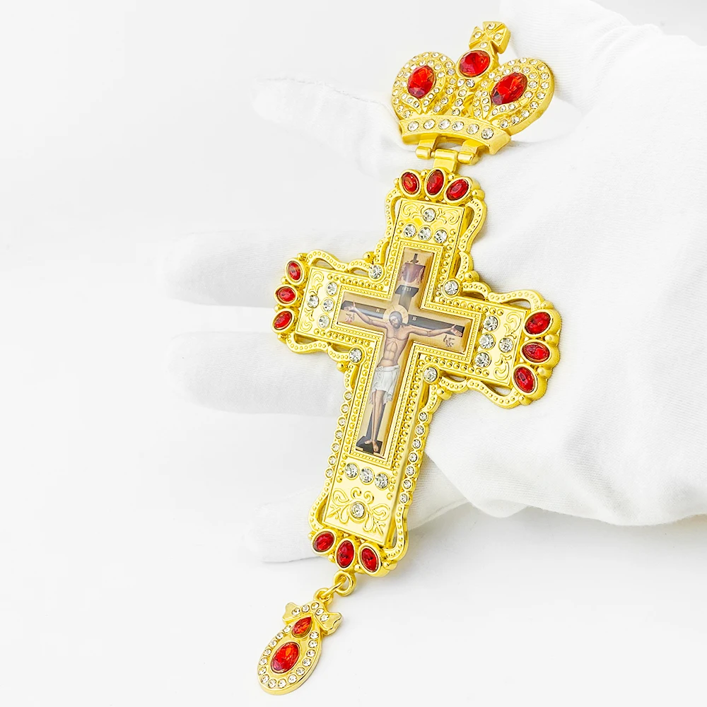 Orthodox Pectoral Cross Jesus Necklace Catholic Crucifix Pectoral Gold Pendants Cross Chain Religious Jewelry крест кулон
Orthodox Pectoral Cross Jesus Necklace Catholic Crucifix Pectoral Gold Pendants Cross Chain Religious Jewelry крест кулон