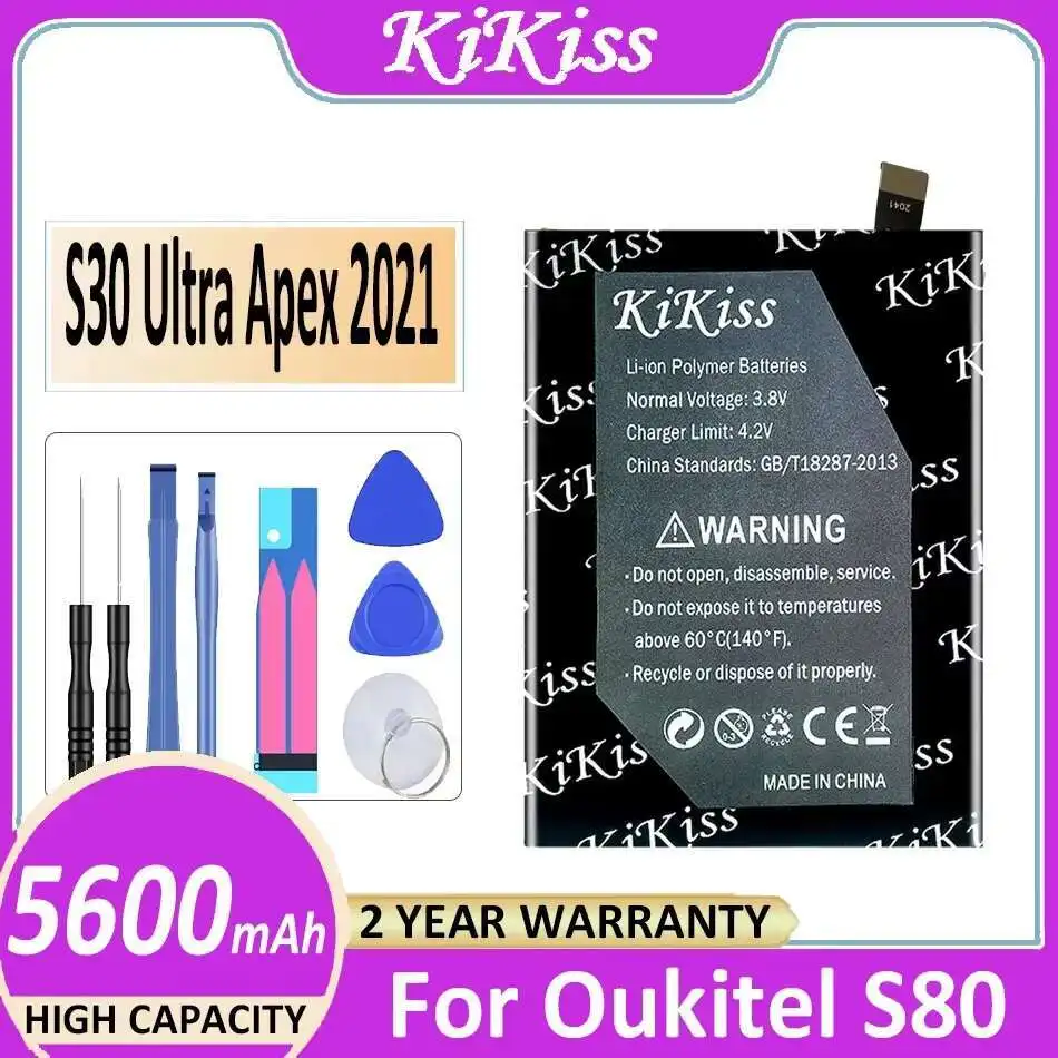For Oukitel S80 For Ihunt S30 Ultra S30Ultra Apex 2021 5600mAh Premium Replacement Long Lasting Mobile Phone Battery
For Oukitel S80 For Ihunt S30 Ultra S30Ultra Apex 2021 5600mAh Premium Replacement Long Lasting Mobile Phone Battery