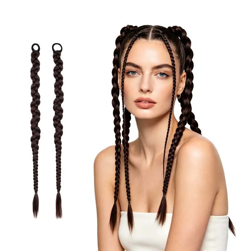 2PCS Hair Extension Braided Ponytail Fashion Long Twist Braided Ponytail Synthetic Extension Hair Accessories Hip Hop Y2K Girl
2PCS Hair Extension Braided Ponytail Fashion Long Twist Braided Ponytail Synthetic Extension Hair Accessories Hip Hop Y2K Girl