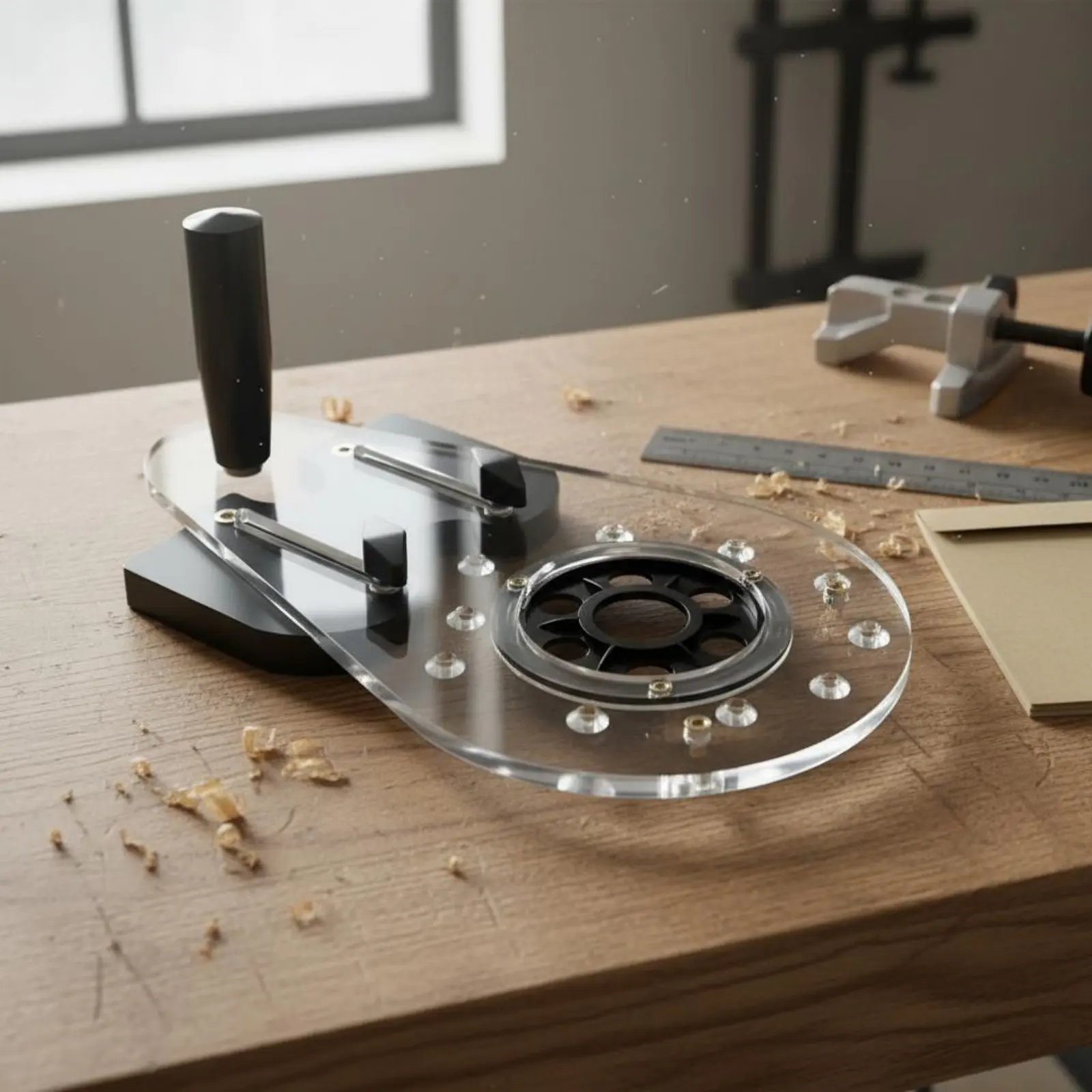 Router Base Plate High Visibility Trimmer Base Plate Carpentry Router Guide Multi-Functional for Woodworkers
Router Base Plate High Visibility Trimmer Base Plate Carpentry Router Guide Multi-Functional for Woodworkers