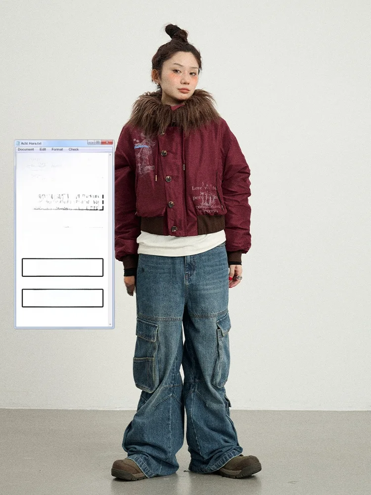 Achihara Women's Cotton Jaet Winter Warm ort Hooded Fur Collar Windproof 2025 New Sle Nut Cotton Coat Thiened Long Sl...
Achihara Women's Cotton Jaet Winter Warm ort Hooded Fur Collar Windproof 2025 New Sle Nut Cotton Coat Thiened Long Sl...