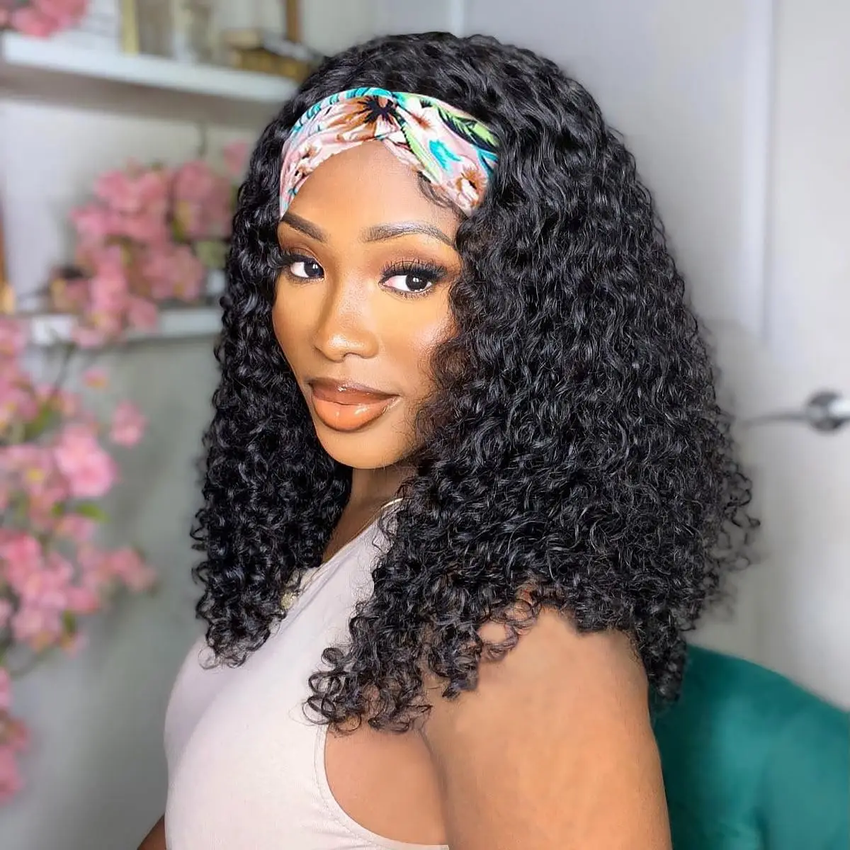 Deep Wave Wigs Headband Wig Human Hair 180 Density Curly Wigs Bob Wigs 100% Human Hair Machine Made Front Wig Brazilian Hair
Deep Wave Wigs Headband Wig Human Hair 180 Density Curly Wigs Bob Wigs 100% Human Hair Machine Made Front Wig Brazilian Hair