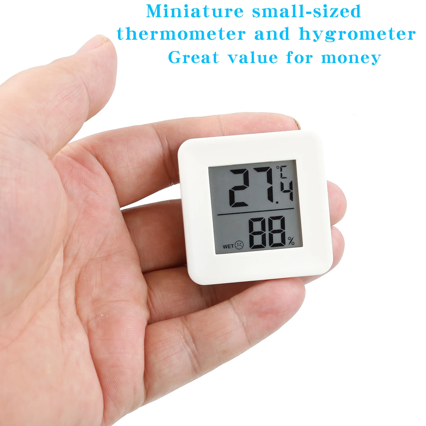 Mini Indoor Home Use Temperature Humidity Meter Baby Room Digital Display Wall Mounted Electronic Thermometer