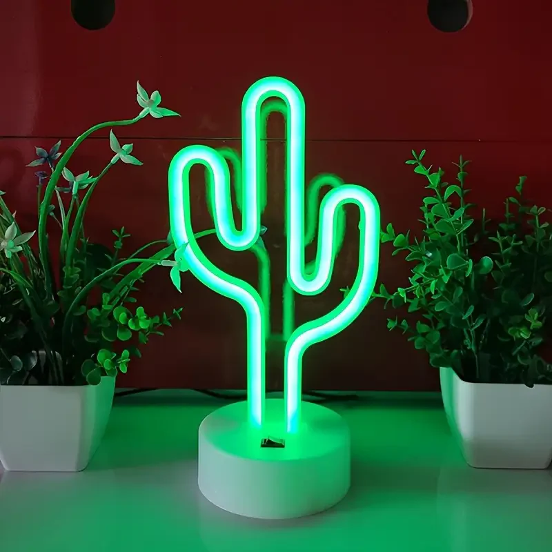 Cactus Neon Light Sign with Holder Base, Battery or USB Powered LED Neon Lights Palm Tree Design for Home Decor 013
Cactus Neon Light Sign with Holder Base, Battery or USB Powered LED Neon Lights Palm Tree Design for Home Decor 013