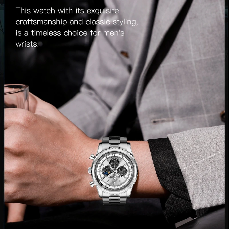 CHAXIGO7469 Высококачественные многофункциональные мужские модные часы, водонепроницаемые кварцевые часы с тремя глазами и датой и фазой Луны для мужчин, Reloj Hombre
CHAXIGO7469 Высококачественные многофункциональные мужские модные часы, водонепроницаемые кварцевые часы с тремя глазами и датой и фазой Луны для мужчин, Reloj Hombre