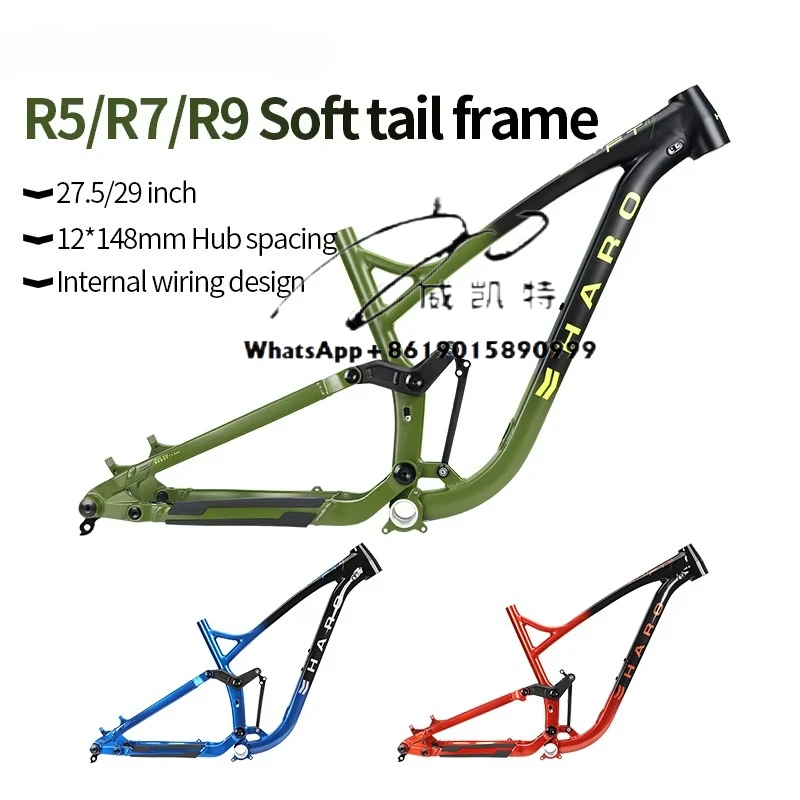 Four-Link Soft Tail Frame 12*148mm Dropout 27.5inch 29inch Aluminum Alloy Bike for Road Riding
Four-Link Soft Tail Frame 12*148mm Dropout 27.5inch 29inch Aluminum Alloy Bike for Road Riding