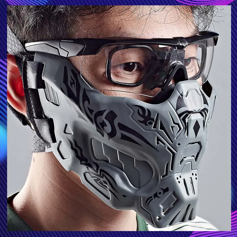Tactical Mask Ghost Half-Face Mask Live Action Shooting CS Game Mask Carnival Comic-Con Prop Adult Halloween Cyber Punk Mask
Tactical Mask Ghost Half-Face Mask Live Action Shooting CS Game Mask Carnival Comic-Con Prop Adult Halloween Cyber Punk Mask