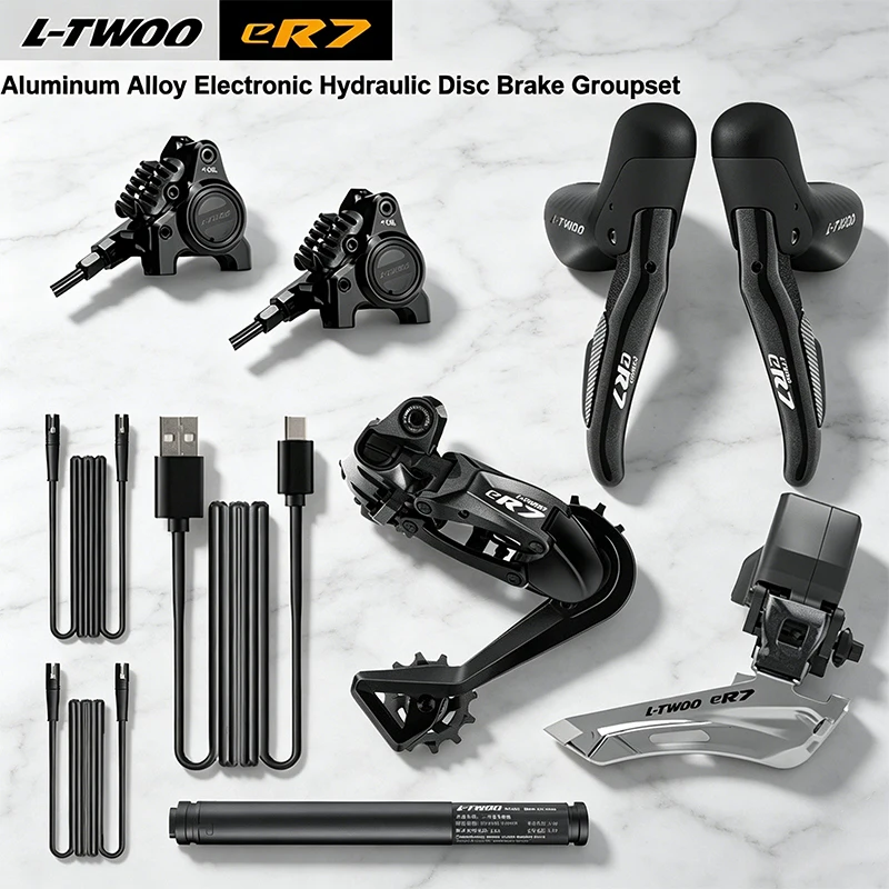 LTWOO eR7 Wireless Electronic Groupset 10/11/12 Speed Hydraulic Disc Brake Aluminum Alloy Road Bike Wireless Shifting Kit
LTWOO eR7 Wireless Electronic Groupset 10/11/12 Speed Hydraulic Disc Brake Aluminum Alloy Road Bike Wireless Shifting Kit