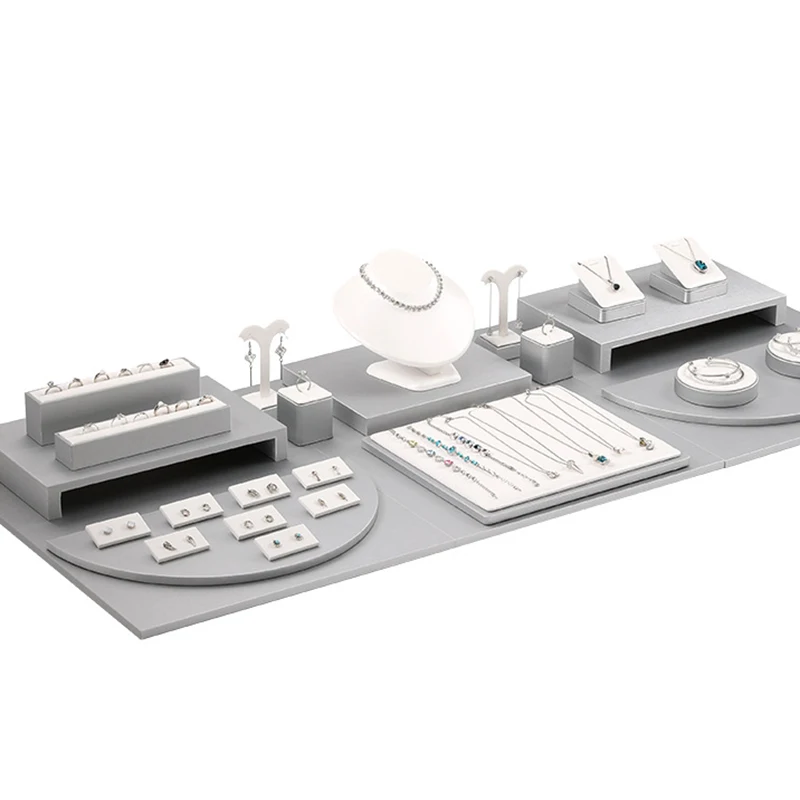 Leather Jewelry Display Rack Window Counter Earring Display Stand Ring Necklace Bracelet Organizer Stand Luxury Jewelry Holder
Leather Jewelry Display Rack Window Counter Earring Display Stand Ring Necklace Bracelet Organizer Stand Luxury Jewelry Holder