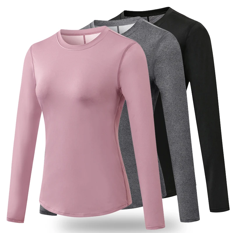 Women Quick Dry Sport Long-sleeve T-shirt Elastic Loose Breathable Workout Fitness Running Hiking Yoga Clothing Shirt MM408
Women Quick Dry Sport Long-sleeve T-shirt Elastic Loose Breathable Workout Fitness Running Hiking Yoga Clothing Shirt MM408