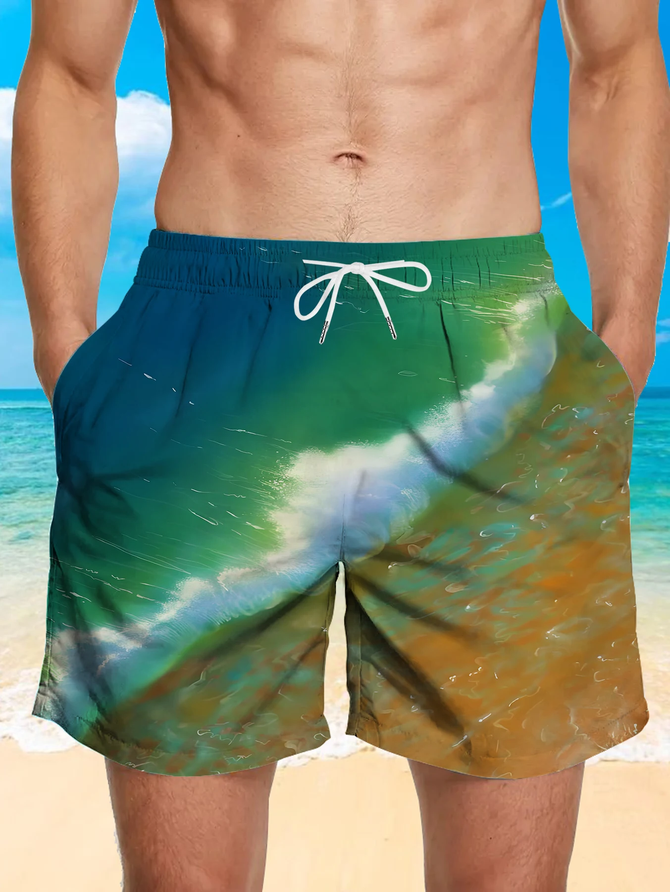 Loose Fit Digital Printed Shorts Male Full Print Quick Dry Polyester Beach Pants
Loose Fit Digital Printed Shorts Male Full Print Quick Dry Polyester Beach Pants