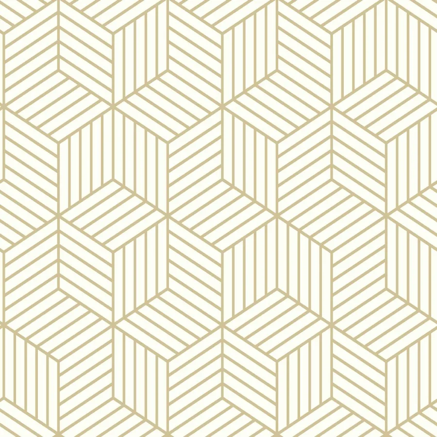 Striped Hex Gold Peel and Stick Wallpaper 1 Count
Striped Hex Gold Peel and Stick Wallpaper 1 Count