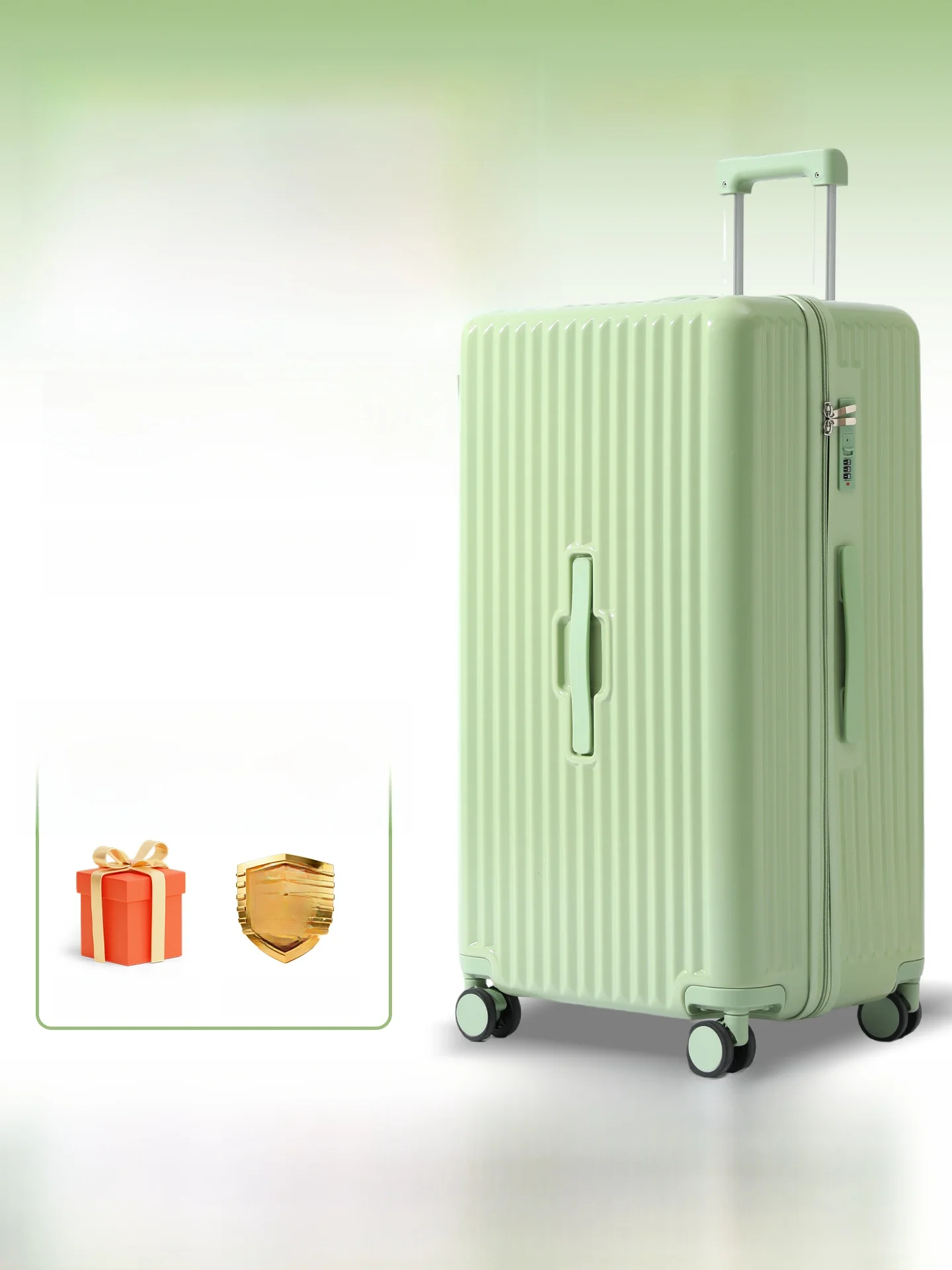 Дорожный чемодан большой емкости, 28-дюймовый бесшумный ящик с паролем для мужчин и женщин, модный твердый полиэстер
Дорожный чемодан большой емкости, 28-дюймовый бесшумный ящик с паролем для мужчин и женщин, модный твердый полиэстер