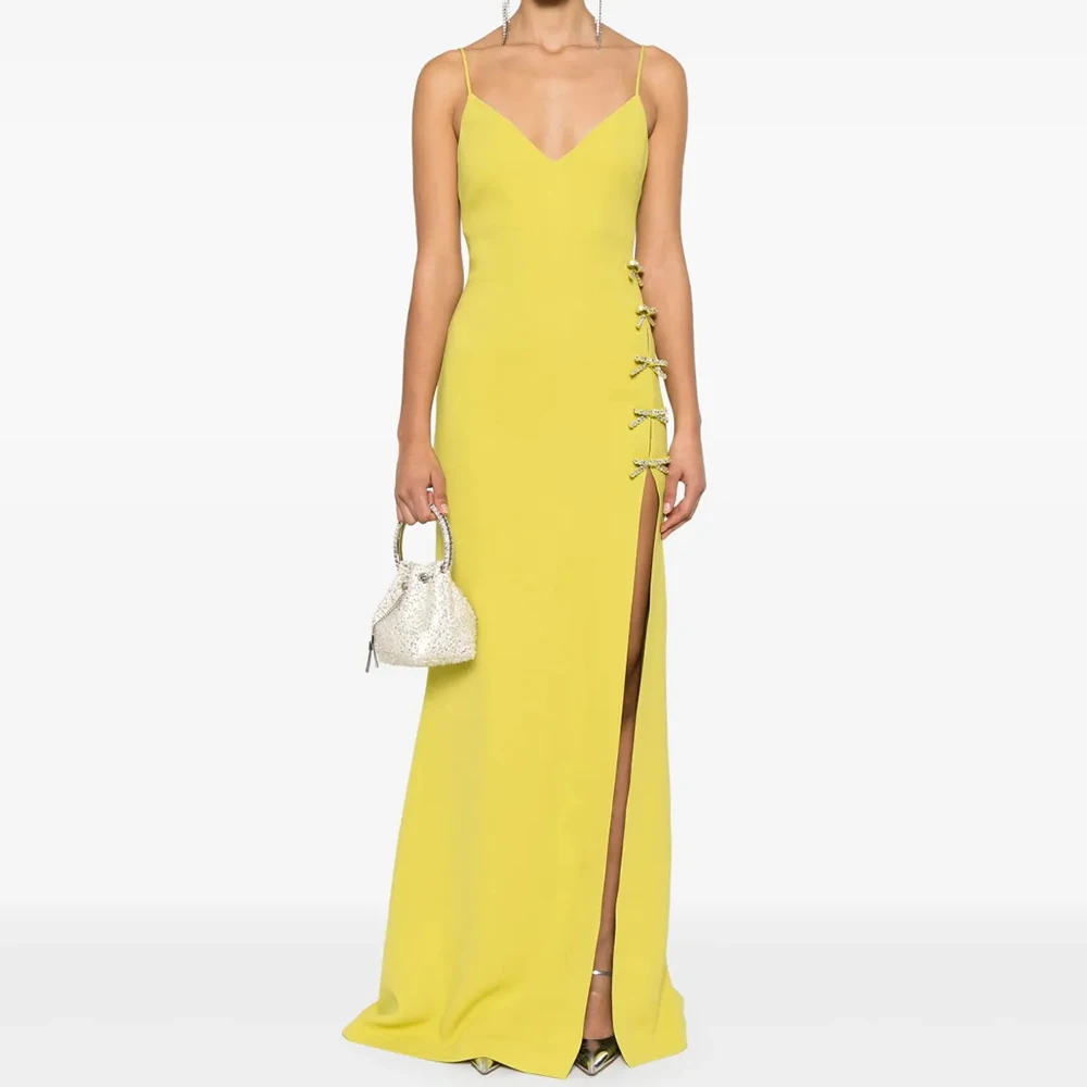 Mermaid Women's Evening Dresses Floor-length Spaghetti Strap Sleeveless Prom Gown Fashion Sequined Bow Draped Customized Gowns
Mermaid Women's Evening Dresses Floor-length Spaghetti Strap Sleeveless Prom Gown Fashion Sequined Bow Draped Customized Gowns