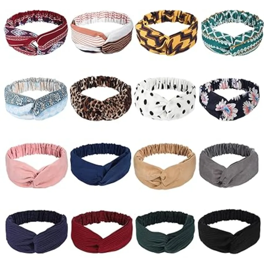 16 Pcs Hairbands for Women, Boho Headbands, Vintage Head Bands, Floral Twisted Criss Cross Elastic Head Wrap Hair Accessories
16 Pcs Hairbands for Women, Boho Headbands, Vintage Head Bands, Floral Twisted Criss Cross Elastic Head Wrap Hair Accessories
