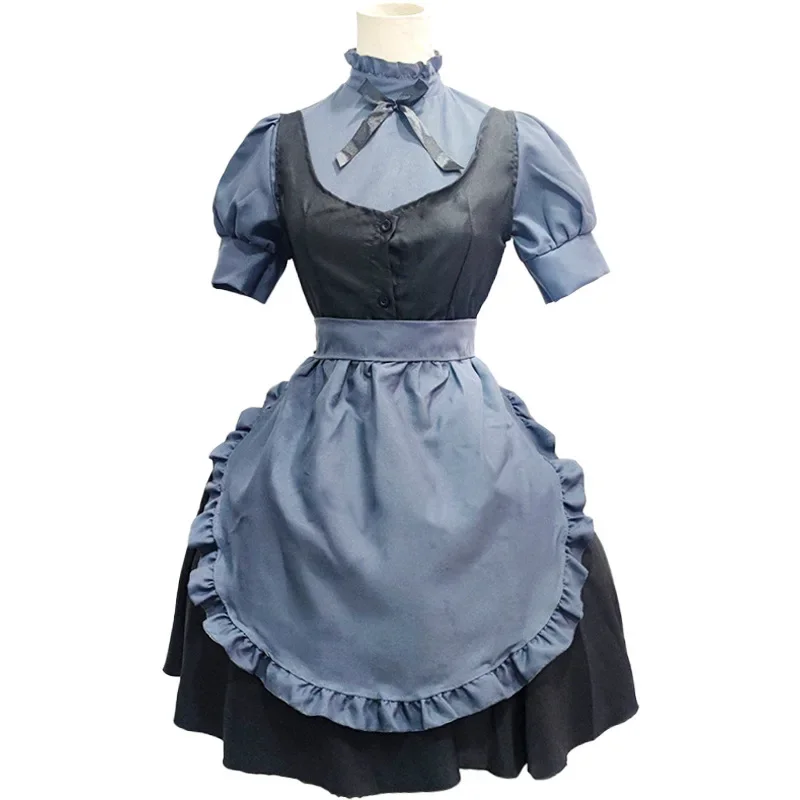 Original Japanese Anime Lolita Grey Maid Dress Ladies Cosplay Dress Restaurant Maid Dress
Original Japanese Anime Lolita Grey Maid Dress Ladies Cosplay Dress Restaurant Maid Dress