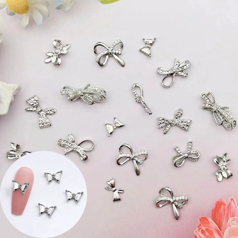 10Pcs Alloy Butterfly Nail Art Charm 3D Luxurious Metallic Butterfly Bow Flower Nail Ornament DIY Exquisite Nail Accessories
10Pcs Alloy Butterfly Nail Art Charm 3D Luxurious Metallic Butterfly Bow Flower Nail Ornament DIY Exquisite Nail Accessories