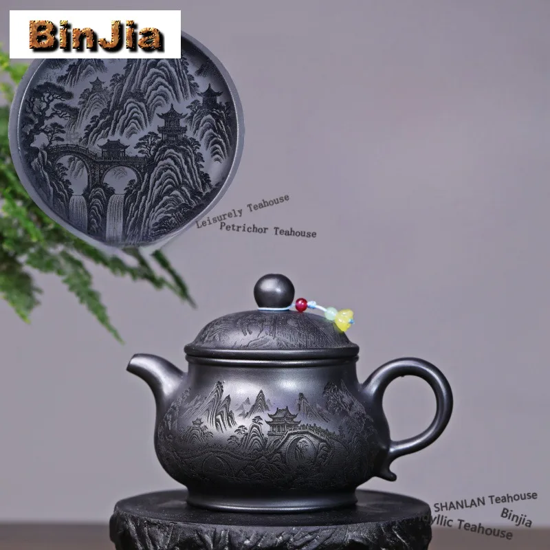 380ml Boutique Yixing Purple Clay Teapots Handmade Distant Hills Pot Raw Ore Xuan Iron Stone Yellow Mud Kettle Zisha Teaset Cafe
380ml Boutique Yixing Purple Clay Teapots Handmade Distant Hills Pot Raw Ore Xuan Iron Stone Yellow Mud Kettle Zisha Teaset Cafe
