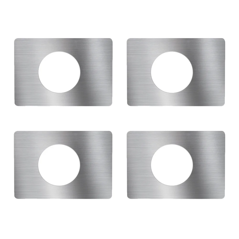 4 Pcs Stainless Steel Door Lock Repair Plate Covers Hole Filler Reinforcement Bracket Strike Plate for Front Door Security
4 Pcs Stainless Steel Door Lock Repair Plate Covers Hole Filler Reinforcement Bracket Strike Plate for Front Door Security