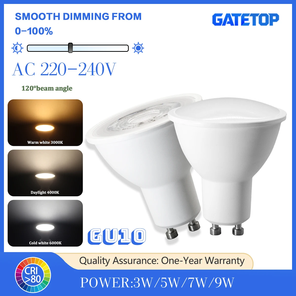 50Pcs AC220V Dimmable GU10 LED Spotlights 3W 5W 7W 9W Energy Saving Bulbs Replace 30W/50W Halogen Lamps for Indoor Use
50Pcs AC220V Dimmable GU10 LED Spotlights 3W 5W 7W 9W Energy Saving Bulbs Replace 30W/50W Halogen Lamps for Indoor Use