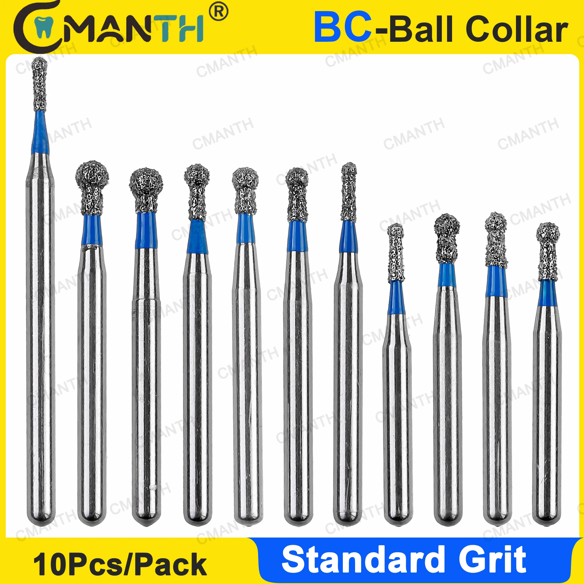 Dental Diamond Burs Drill Dentistry Strawberries BC Ball Collar Type FG Dia 1.6mm Standard Grit for High Speed Handpiece
Dental Diamond Burs Drill Dentistry Strawberries BC Ball Collar Type FG Dia 1.6mm Standard Grit for High Speed Handpiece
