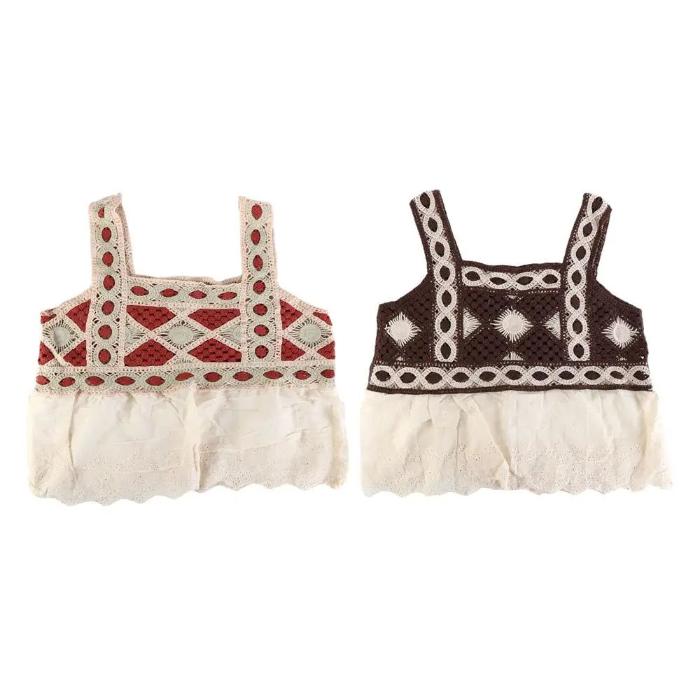 Bralette Hollow Vest Suspenders Female Lingerie Sleeveless Crochet Crop Tops Shoulder Strap Knitted Camisoles Bikini Tanks
Bralette Hollow Vest Suspenders Female Lingerie Sleeveless Crochet Crop Tops Shoulder Strap Knitted Camisoles Bikini Tanks