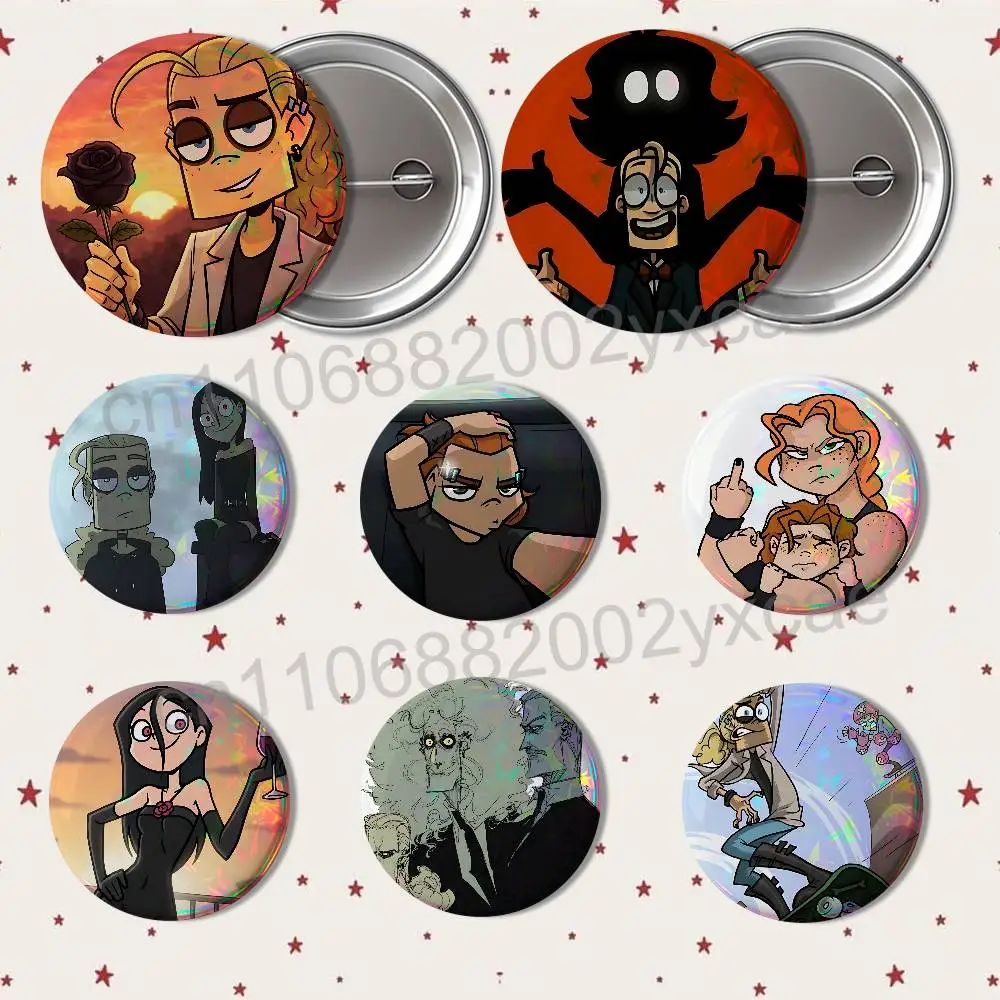 Dee Glam Vicky Metal Family Heavy 58mm 44mm Round Pins Creativity Printed Pictures Text Metal Lapel Badges Brooches Jewelry
Dee Glam Vicky Metal Family Heavy 58mm 44mm Round Pins Creativity Printed Pictures Text Metal Lapel Badges Brooches Jewelry
