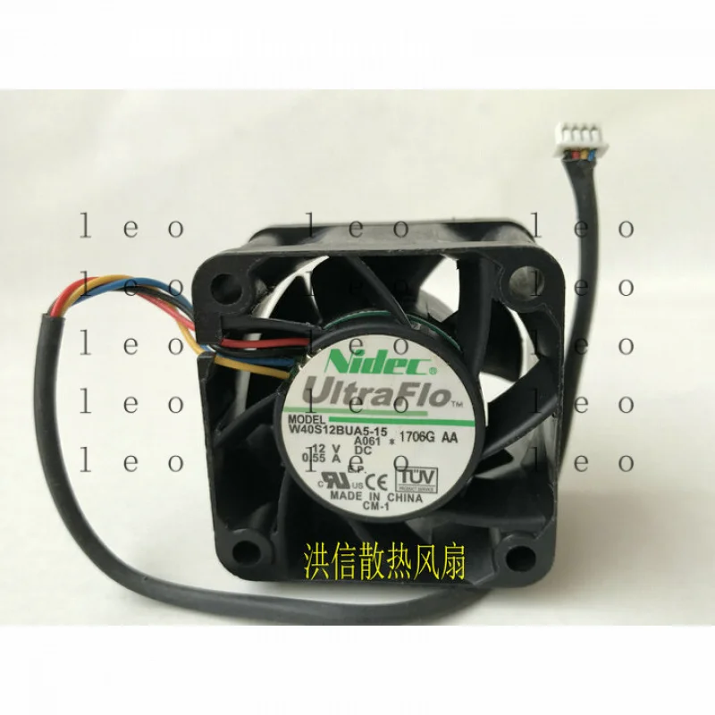 AA for Nidec W40S12BUA5-15 DC12V 0.55A 4028 40mm 4-wire cooling fan 4pin
AA for Nidec W40S12BUA5-15 DC12V 0.55A 4028 40mm 4-wire cooling fan 4pin