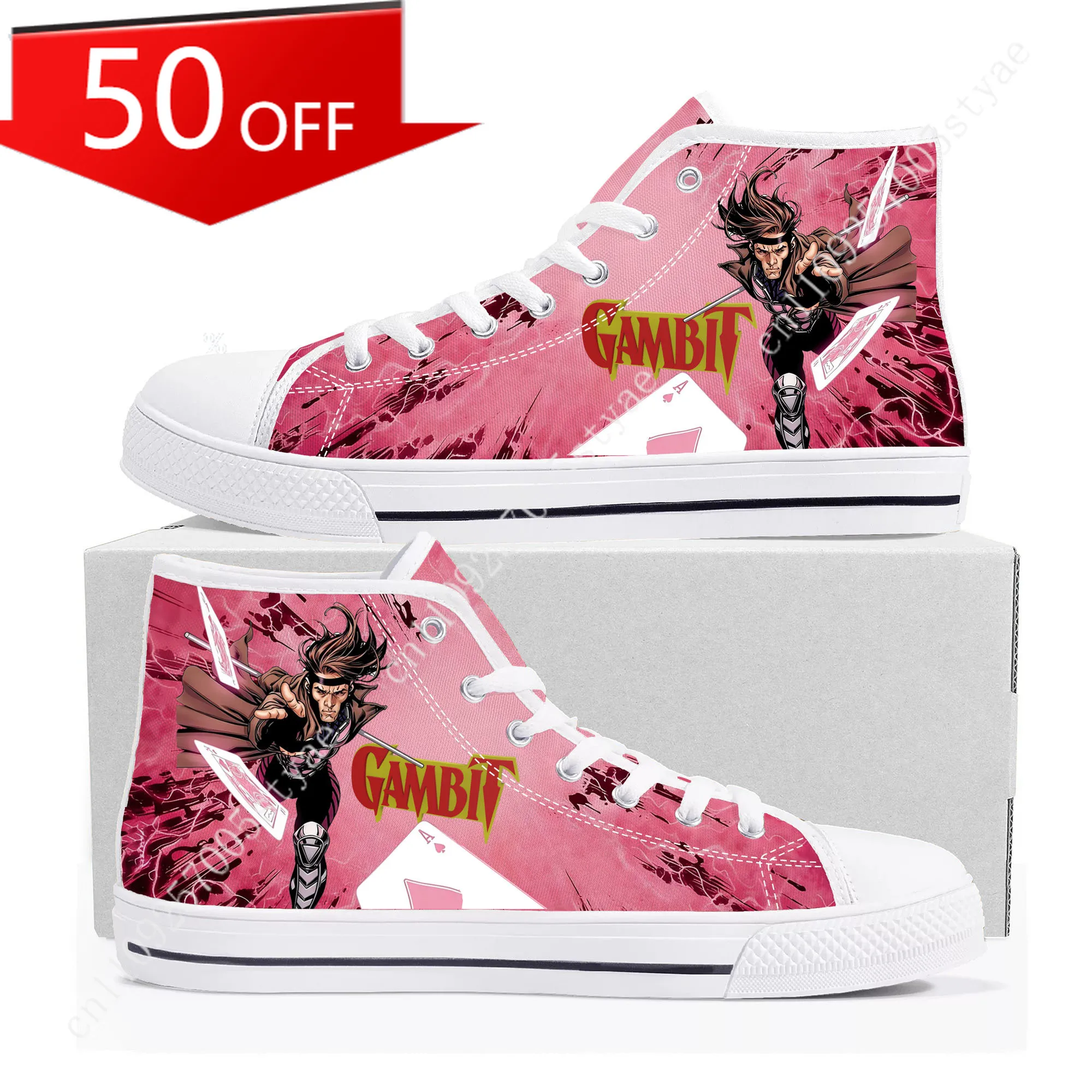 Кроссовки Marvel The Card Master Gambit High Top для мужчин и женщин, легкие повседневные кроссовки на плоской подошве
Кроссовки Marvel The Card Master Gambit High Top для мужчин и женщин, легкие повседневные кроссовки на плоской подошве