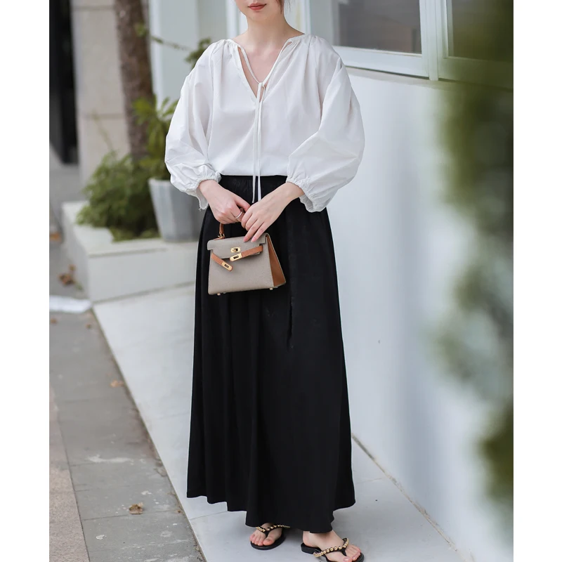 Phil Dan Ele Korean Sle irt Lantern Sve Blouse for Important Ocns Non Deflated Cotton V Ne Seven Sve
Phil Dan Ele Korean Sle irt Lantern Sve Blouse for Important Ocns Non Deflated Cotton V Ne Seven Sve