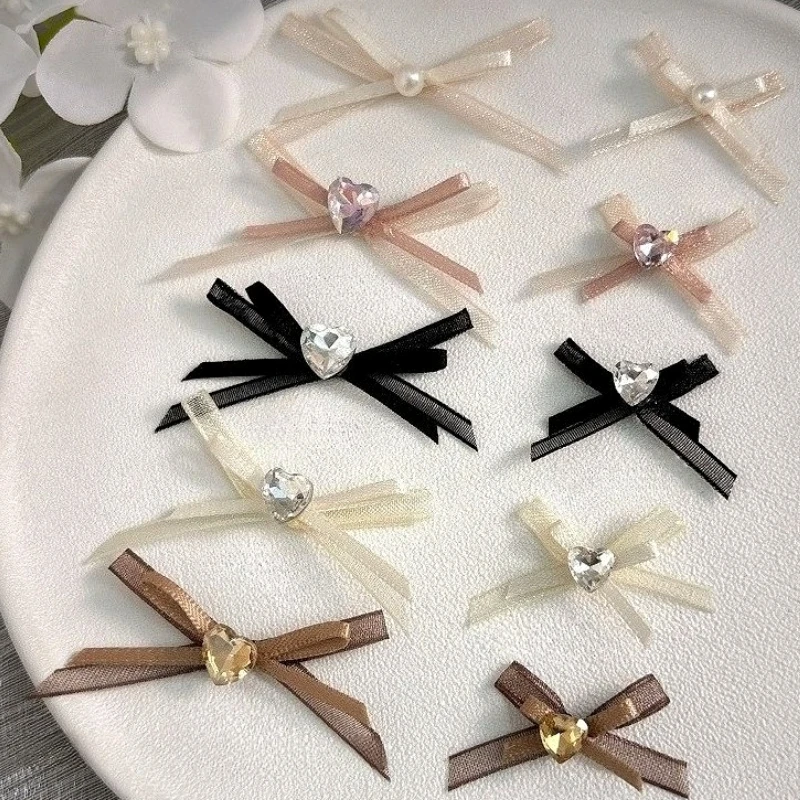 Love Heart Crystal Double Layered Bow Tie Bowknot French Organza Mesh Ribbon Nail Art Decorations Charm Manicure Tip Accessories
Love Heart Crystal Double Layered Bow Tie Bowknot French Organza Mesh Ribbon Nail Art Decorations Charm Manicure Tip Accessories